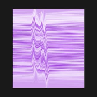 Glitched flowing ultra-violet stripes T-Shirt