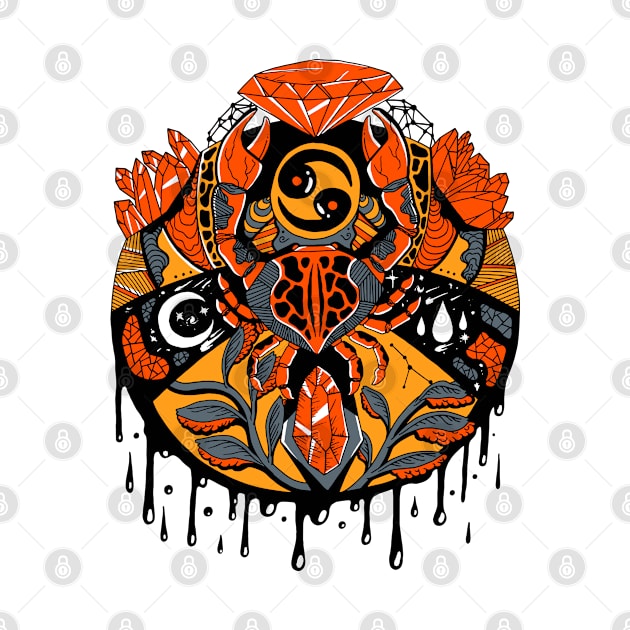 Orangrey Mystic Cancer Zodiac by kenallouis