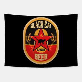 Black Cat Brewed Beer Tapestry