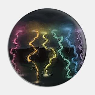 Rainbow Lightning Pin