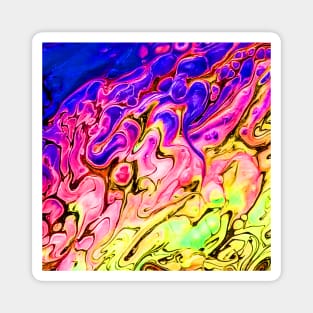 Bright Swirls Abstract Magnet