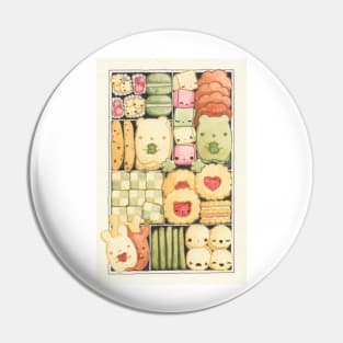 Cute Cookies Watercolour Painting Pin