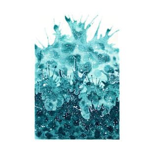 Wave splash watercolour painting T-Shirt