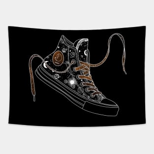 Virgo high tops - Space laces Tapestry