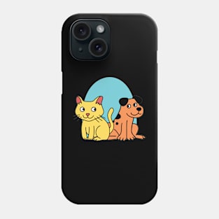 Cat and dogc Phone Case