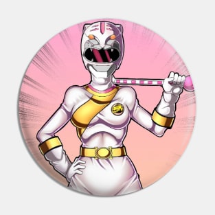 white ranger Pin