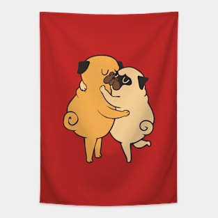 Pug in Love Tapestry