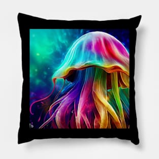 Stunning Jelly Fish Paint Pillow