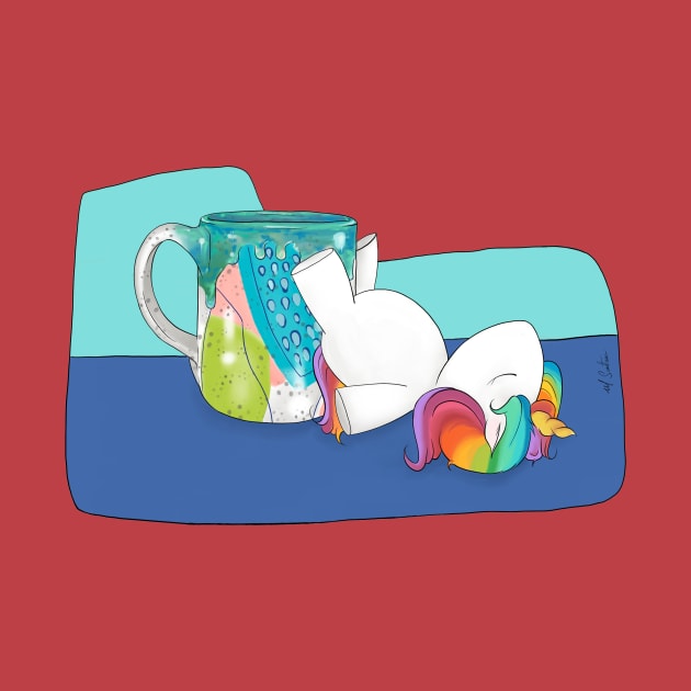 Yuni Sleeps On A Mug by M.Santana