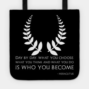 Classical Greek Philosophy Heraclitus Motivational Quote Tote