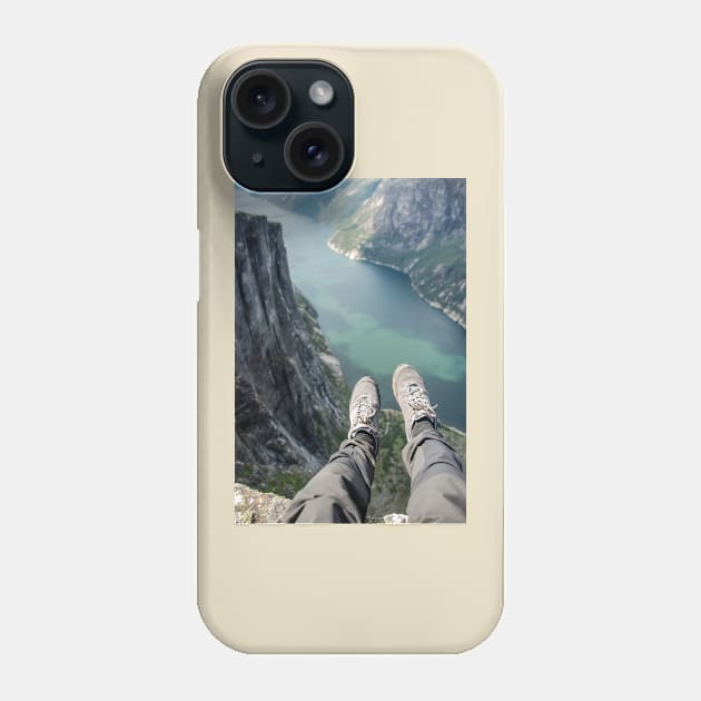 Above the fjord Phone Case by artesonraju