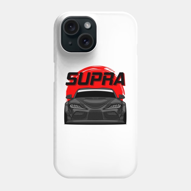 Black Supra MK V Phone Case by GoldenTuners