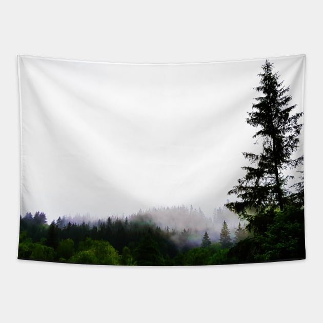 Misty Forest Tapestry by Kate-P-