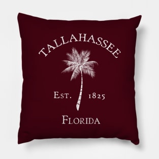 Tallahassee Florida Vintage Palm Pillow