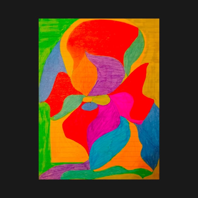 Abstract Painting Flower Art by colorful444