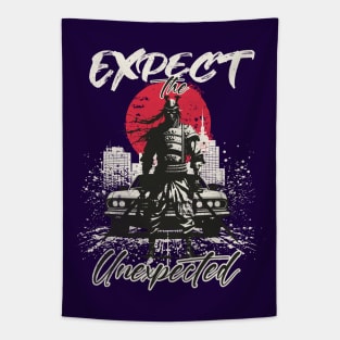 Japanese Art Samurai a Motivational Expect the Unexpected Tapestry