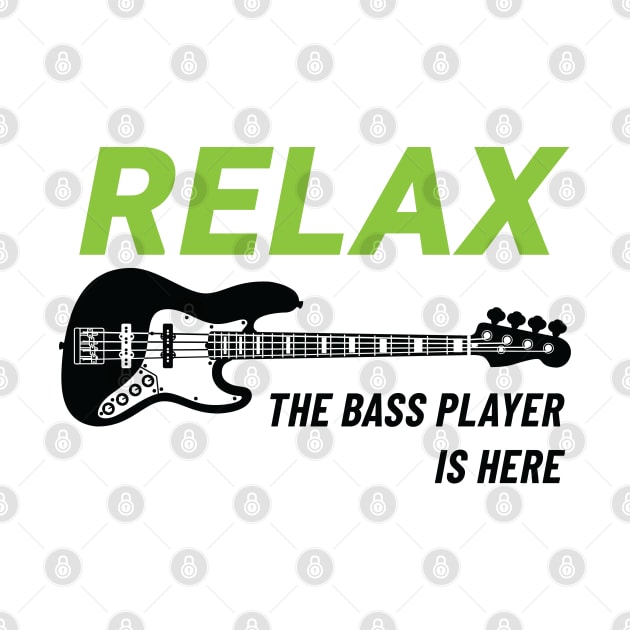 Relax The Bass Player Is Here J-Style Bass Guitar Light Theme by nightsworthy