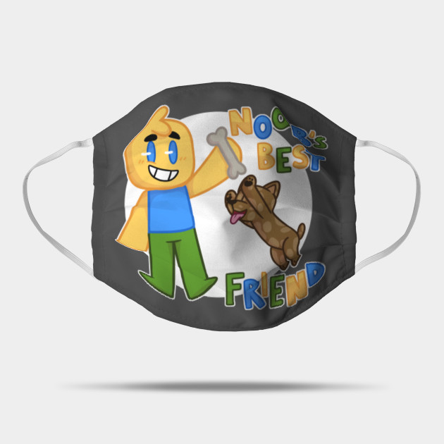 Noob S Best Friend Roblox Noob With Dog Roblox Inspired T Shirt Roblox Noob Dog Mask Teepublic Au - roblox apron shirt