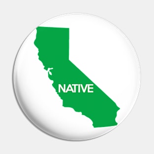 California Native CA Green Pin