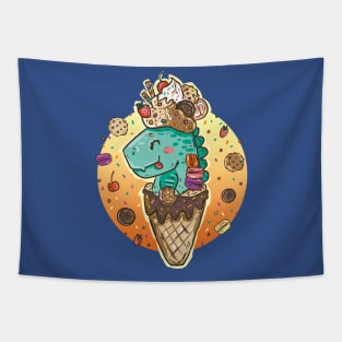 Dino Ice Cream Tapestry