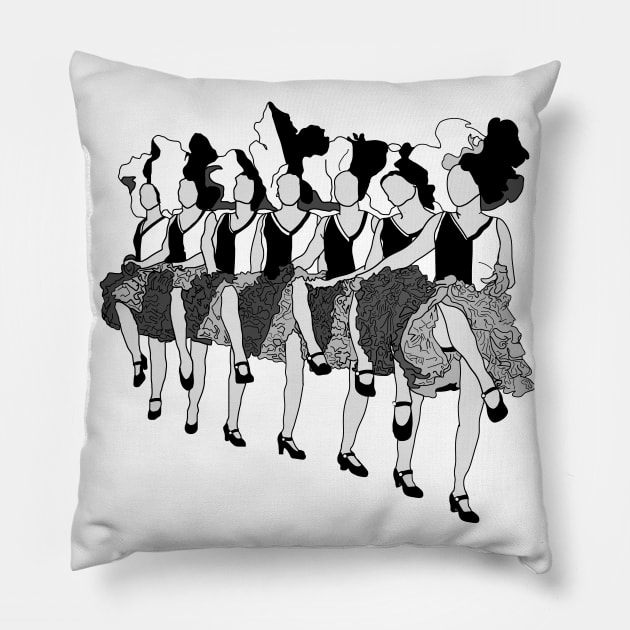 Chorus Line Pillow by AYar