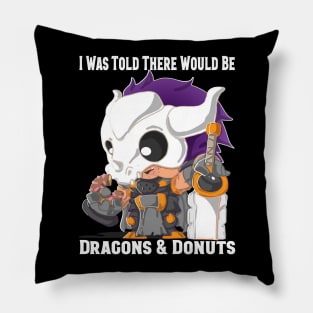 I Was Told There Would Be Dragons & Donuts Pillow