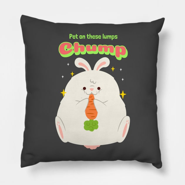 Pet On These Lumps Chump Pillow by The Bunni Burrow