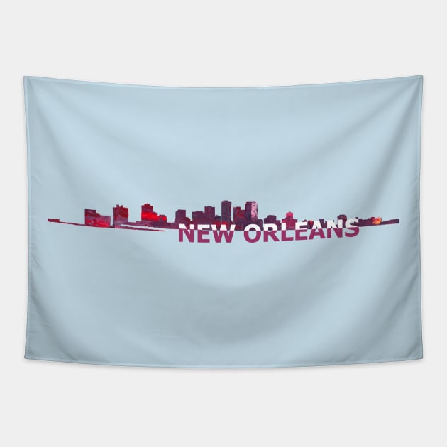 New Orleans Skyline Tapestry by artshop77