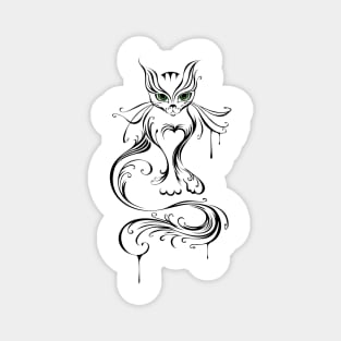 Young Cat ( Tattoo Cat ) Magnet