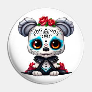 Dia de los Muertos Dog #8 Pin