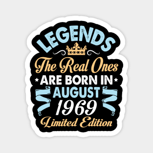 Legends The Real Ones Are Born In August 1959 Happy Birthday 61 Years Old Limited Edition Magnet