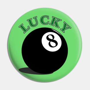 Lucky 8 Ball Pin