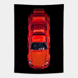 Porsche Red SPEEEED Tapestry