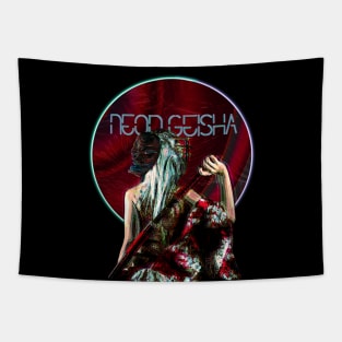 Neon Geisha Tapestry