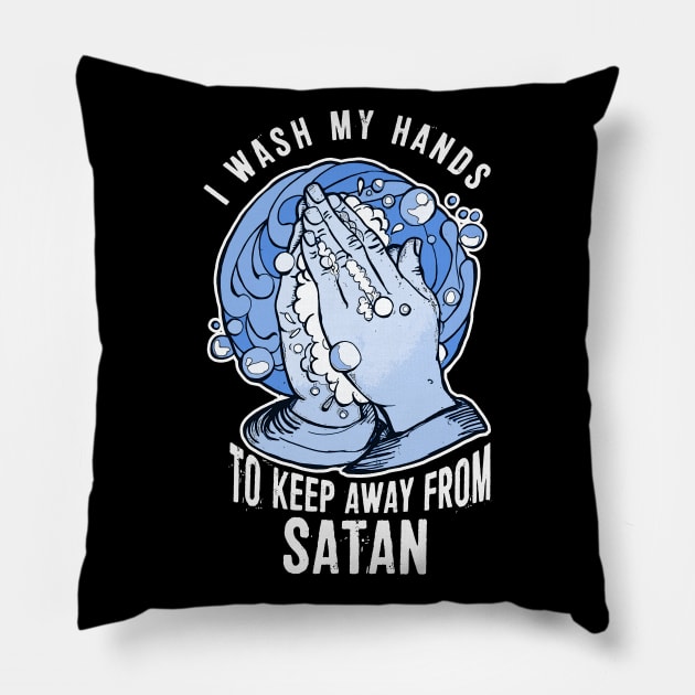 The Righteous Gemstones (blue) Pillow by jdbtate