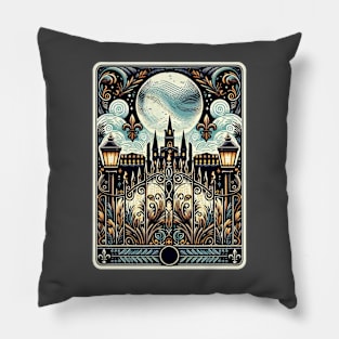 Jackson Square by Night Pillow