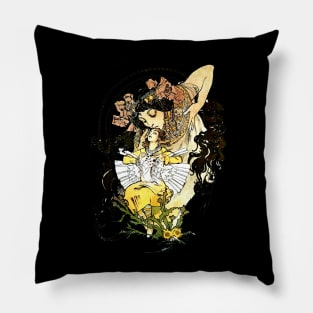 Alphonse Mucha Art Nouveau Vintage Fantasy Fairy Tale Pillow