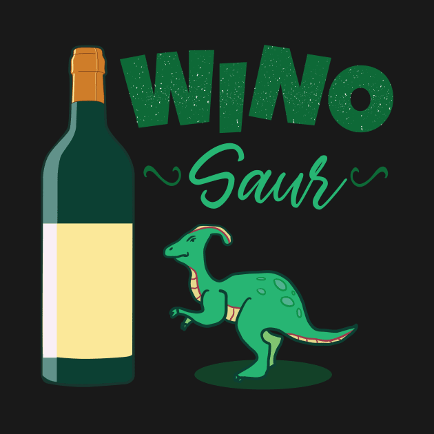 Winosaur Wine Dinosaur by GDLife