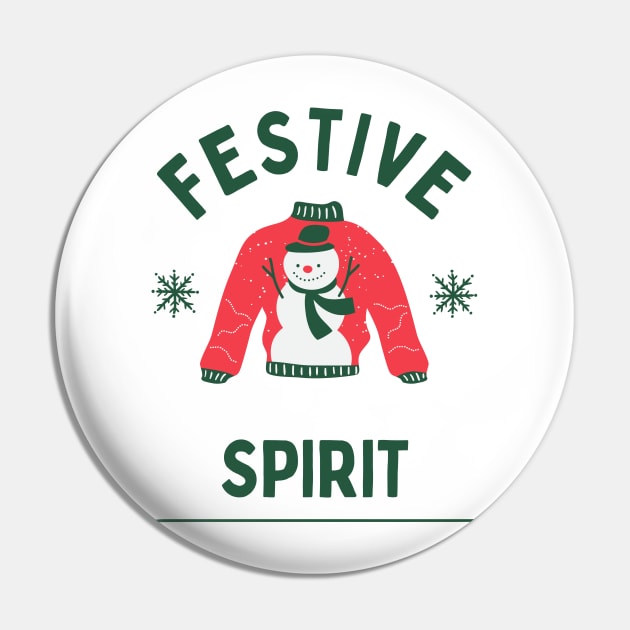 Festive Spirit Christmas Pin by Ckrispy