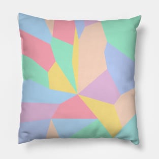 Abstract pastel color mosaic pattern Pillow