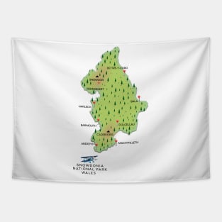 Snowdonia national park map Tapestry