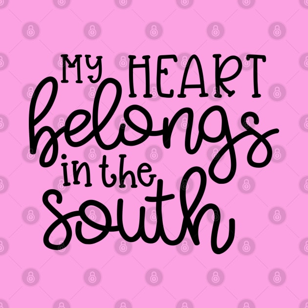 My Heart Belongs in the South Southern Cute by GlimmerDesigns