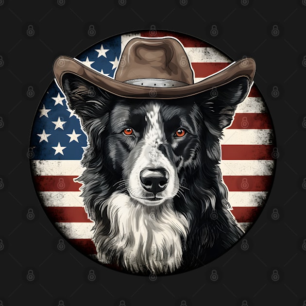 Patriotic Border Collie by NatashaCuteShop