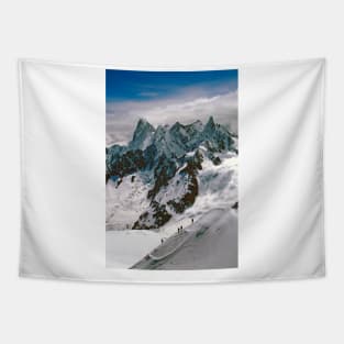 Chamonix Aiguille du Midi Mont Blanc Massif French Alps France Tapestry