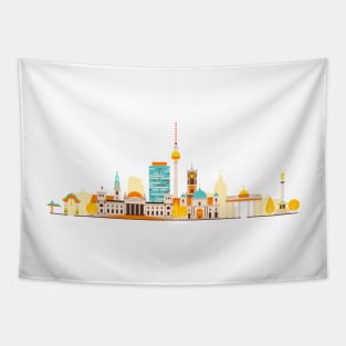 Berlin Skyline Tapestry