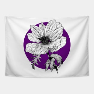 Ink - Anemone Variation 1 Tapestry