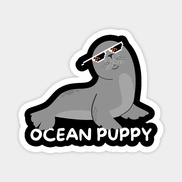Sea Lion Ocean Puppy Magnet by The WYLD Tribe