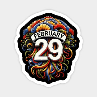 February 29 Leap Year Birthday Magnet