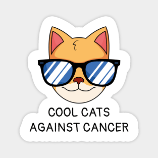 cool cats against cancer Magnet