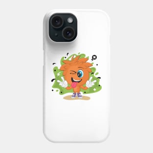 Cartoon Winking Boy. Phone Case